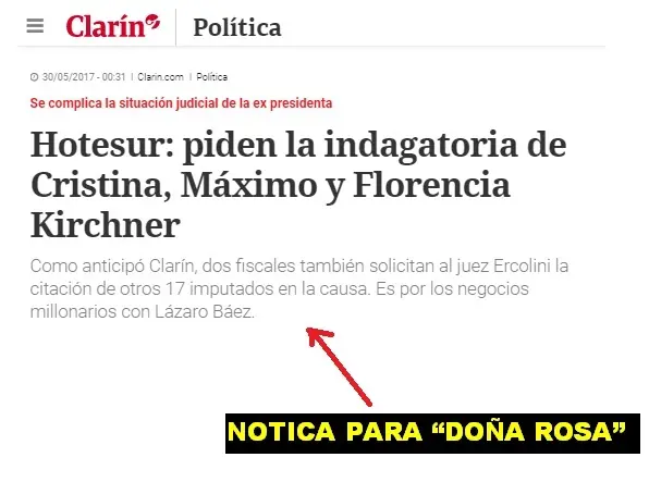 Como siempre, las notas de Clarín están llenas de certezas