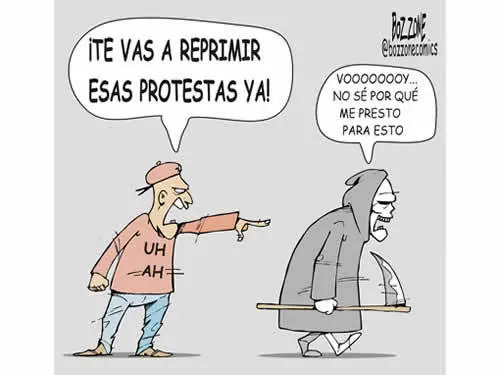 Caricaturas de Venezuela en represión