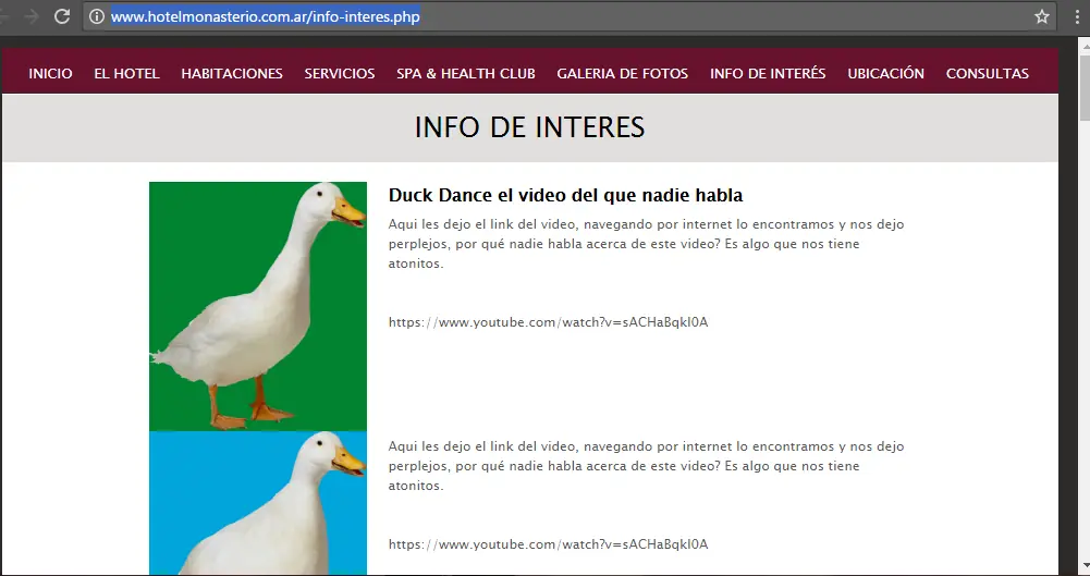 Taringuero "hackea" paginas de internet