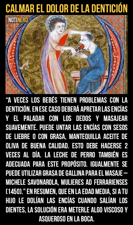 8Consejos estúpidos que daban los pediatras en la Edad Medi