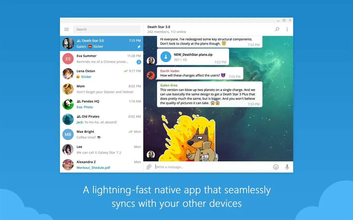 Novedades de Telegram en Windows 10