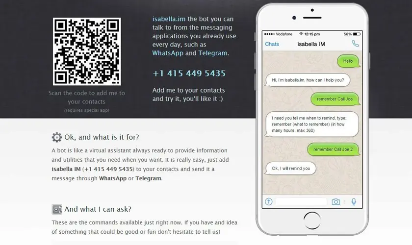 Isabella ¿tu nuevo mejor bot-amigo en WhatsApp?