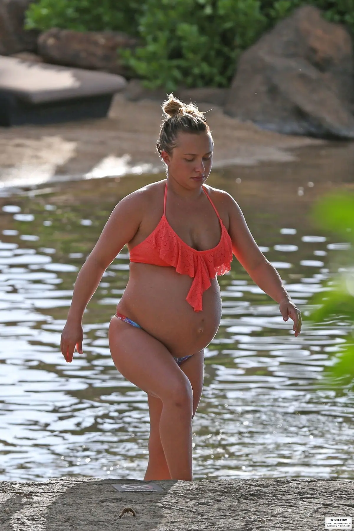 hayden panettiere diamond por embarazo en bikini