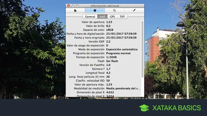 Borrar los metadatos de una foto en Mac