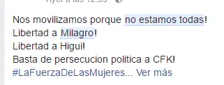 La Campora y ni una menos destruyeron mi ciudad