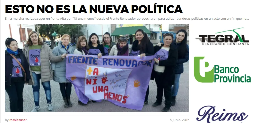 La Campora y ni una menos destruyeron mi ciudad La Campora y ni una menos destruyeron mi ciudad