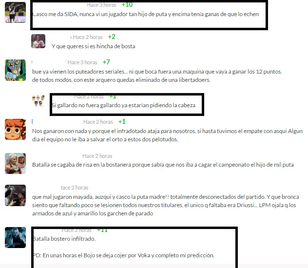 Hinchas de River después del partido de San Lorenzo