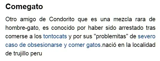 ¿De que pais es "comegato" el amigo de condorito? (debate)
