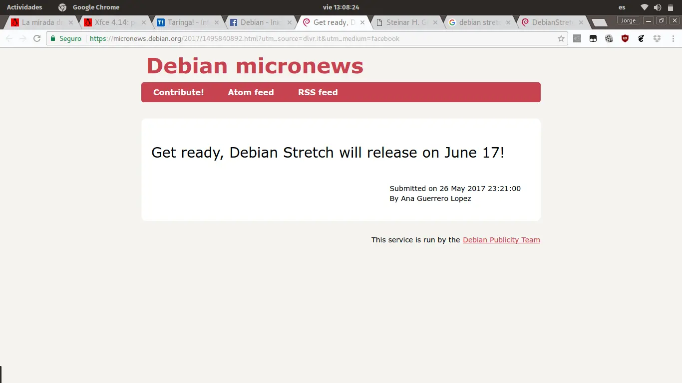 Debian te espero este 17 de Junio