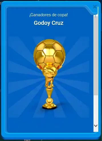 Gane la copa y se la dedico a taringa