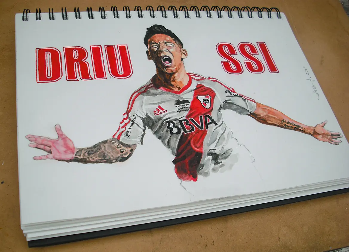 Sebastián Driussi ilustración acuarelas Fabriano Sketchbook