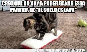 el suelo es lava