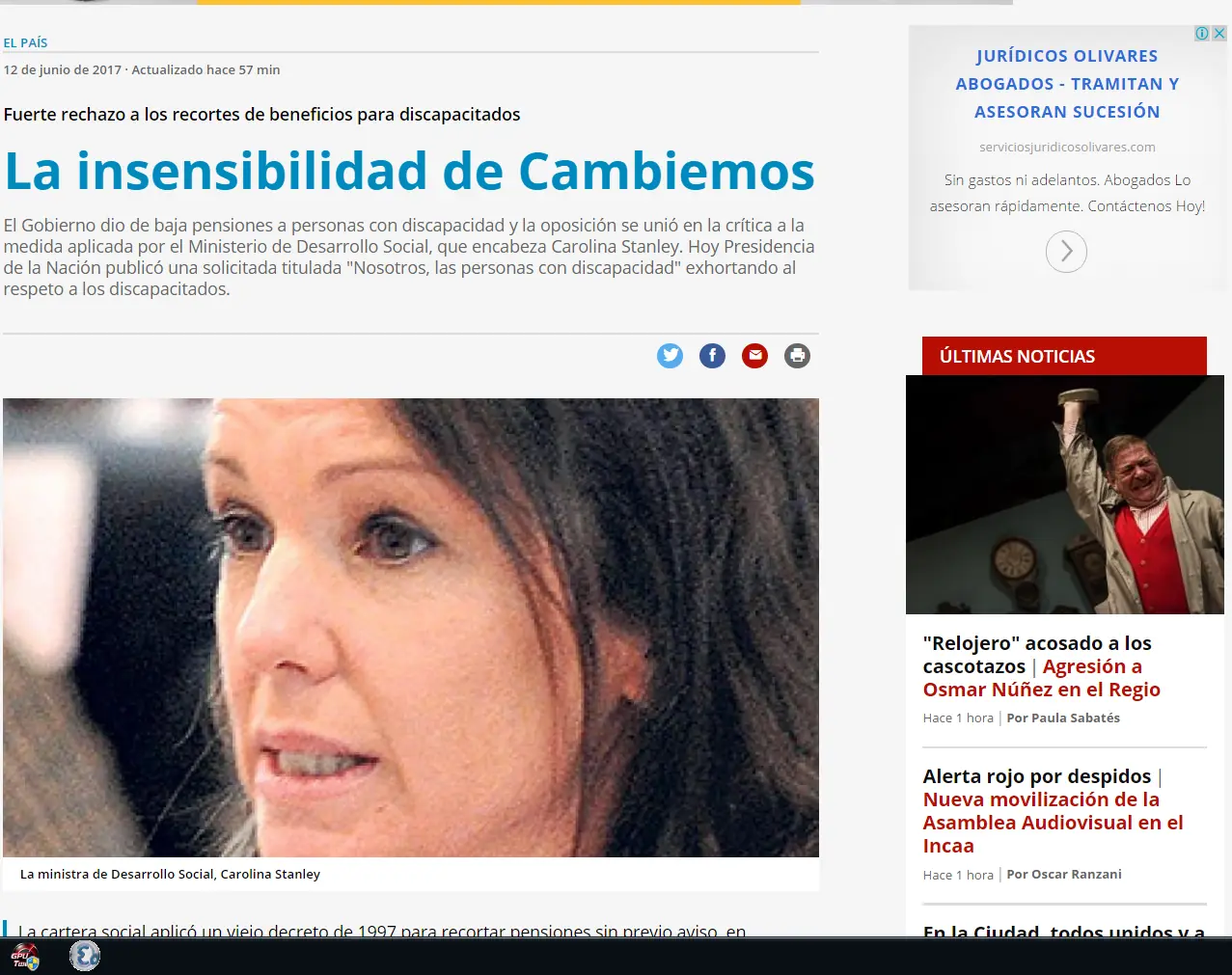 ¿Discapacitados truchos? ¿o recorte neoliberal?