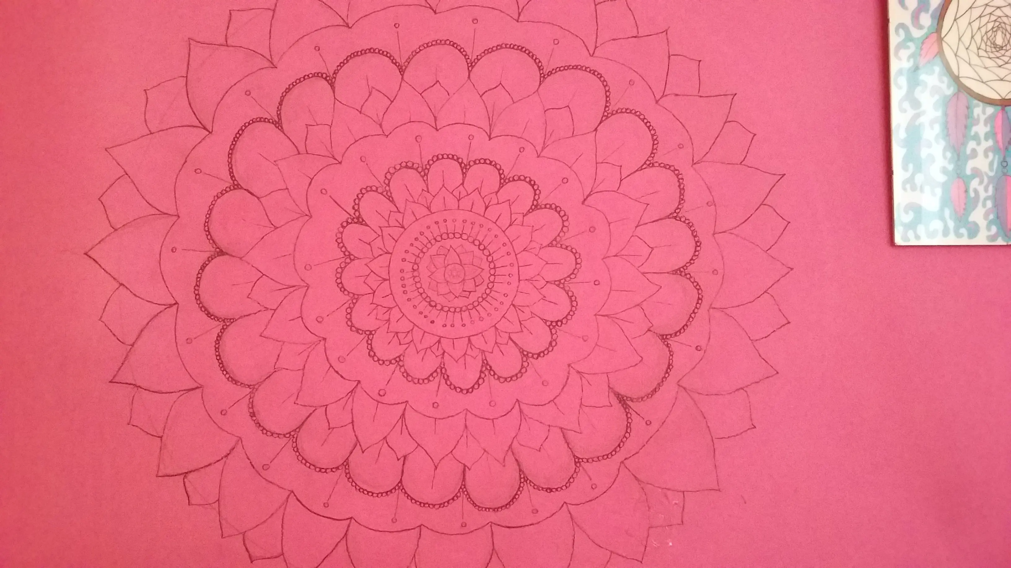Pinte un mandala en mi cuarto