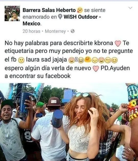 Pide ayuda para dar con la chica que le gustó