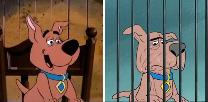 Mira a los personajes de Scooby-Doo en 45 años después