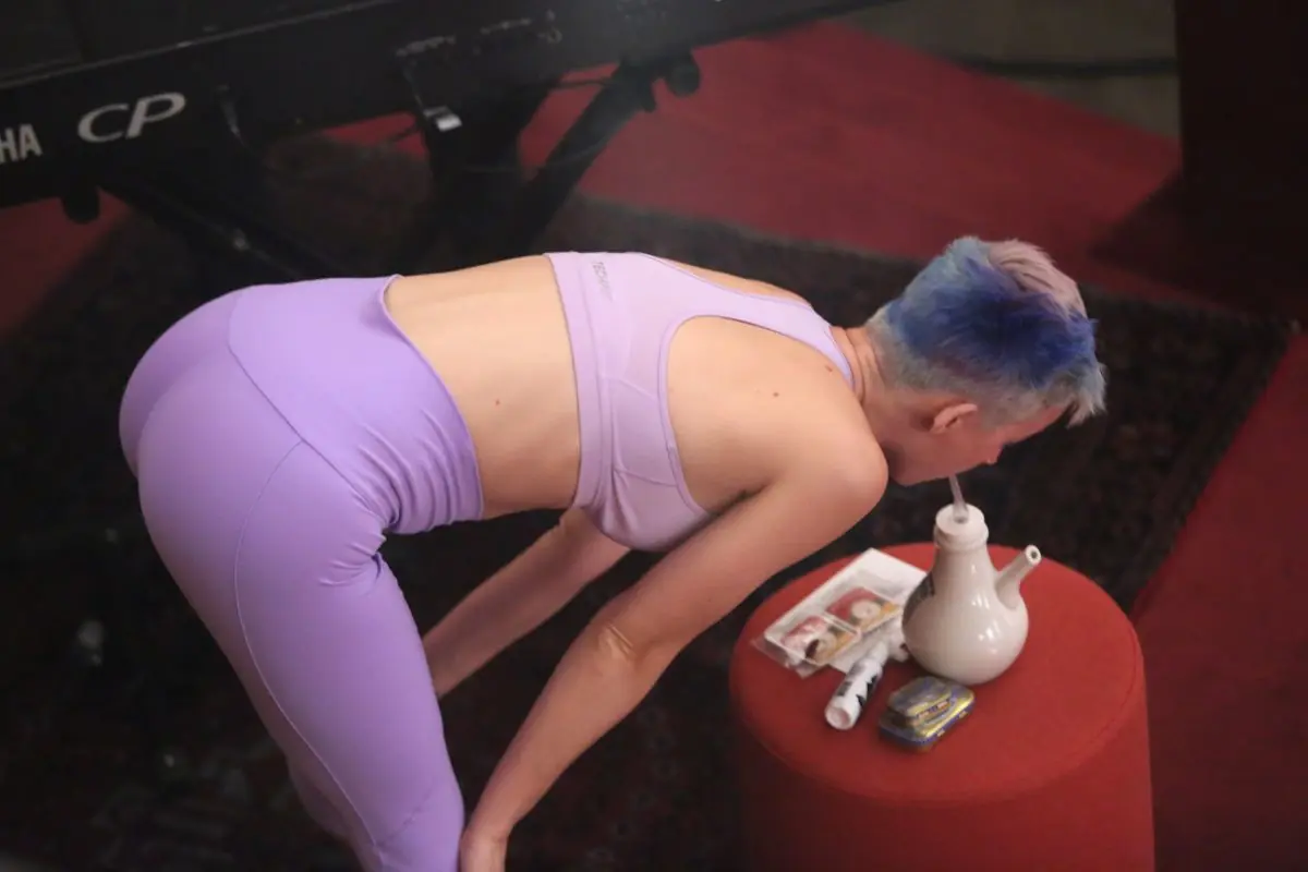 Katy Perry en mallas en el gym (apto)