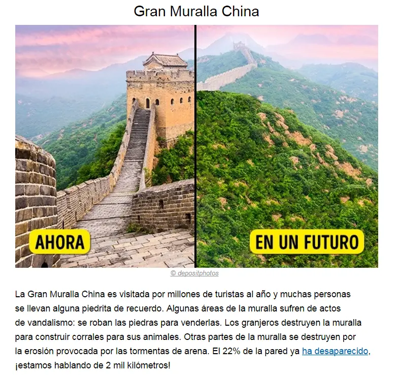 10 Lugares que desaparecerá en el transcurso de nuestra vida
