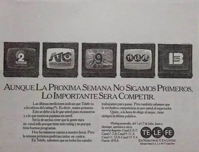 La tv argenta