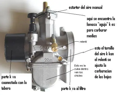 regulación de valvulas y carburación