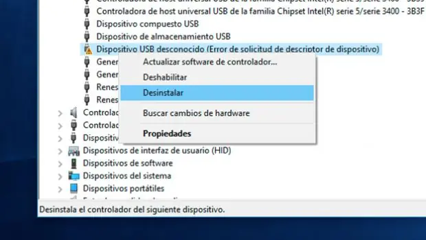 solucion usb no funciona