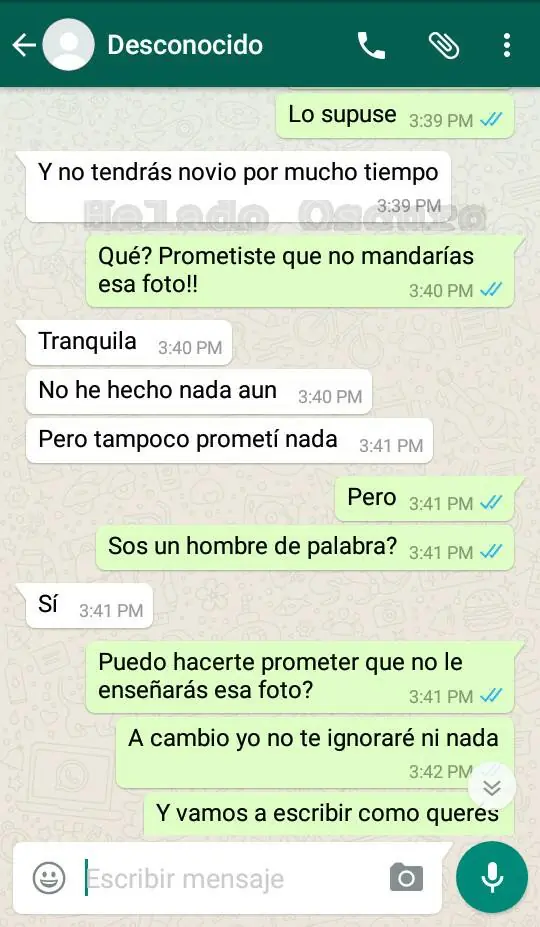 Desconocido le escribió por Whatsapp peor historia de terror