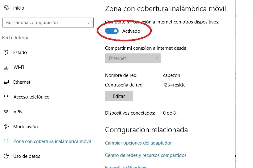 Zona con cobertura inalambrica movil (solucion)
