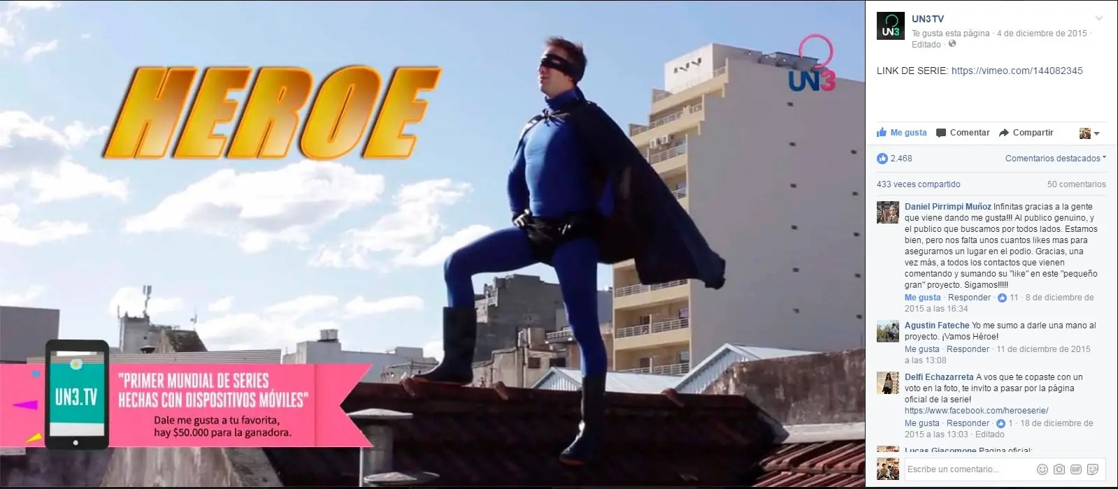 ¡Gané un concurso, financiaron mi serie y te la muestro!