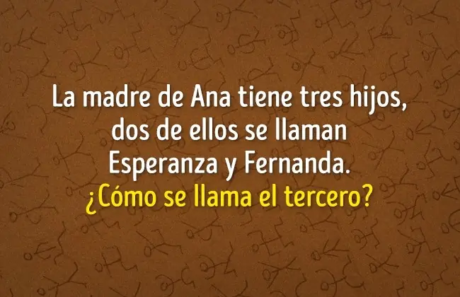 11 Acertijos fáciles que no podrás contestar