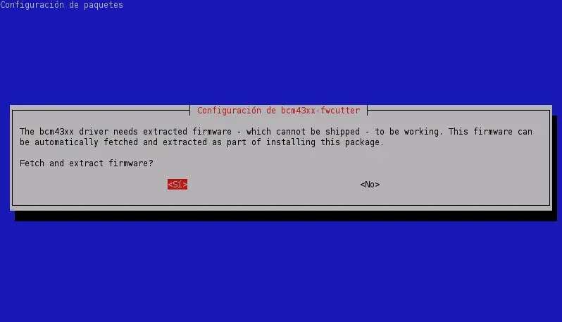 Solución a bcm43xx faltante en instalación de Debian por red