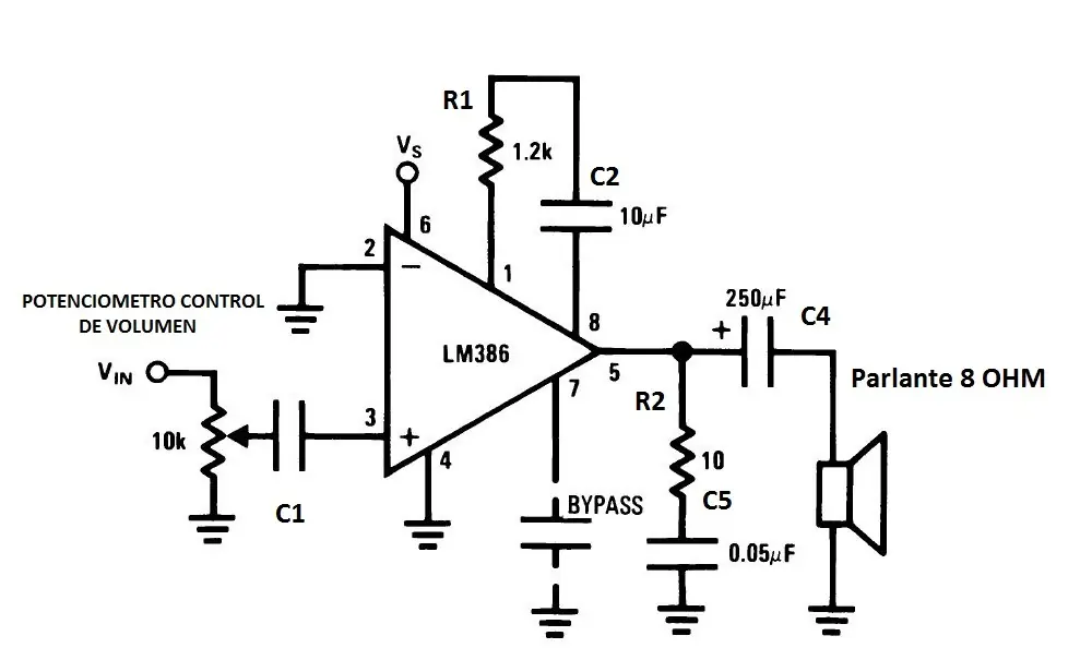 amplificador lm386
