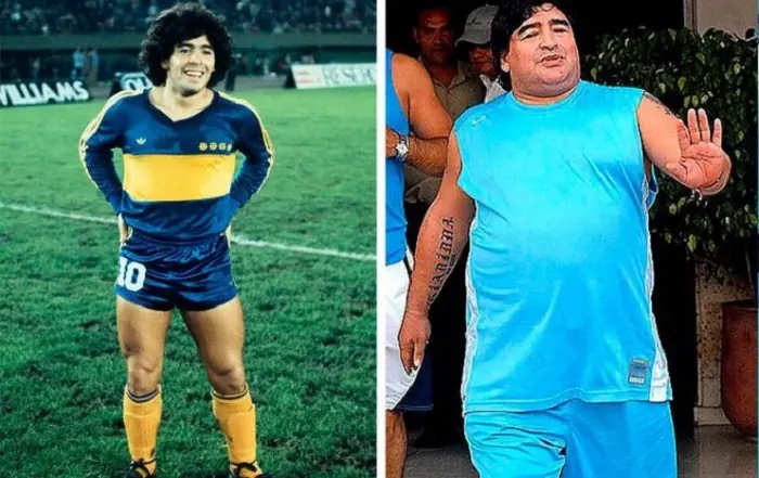 Ex atletas que abandonaron la dietas y los ejercicios…