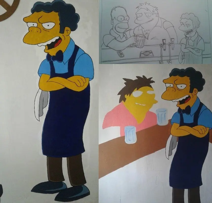 Hice un mural y te dejo el paso a paso en fotos