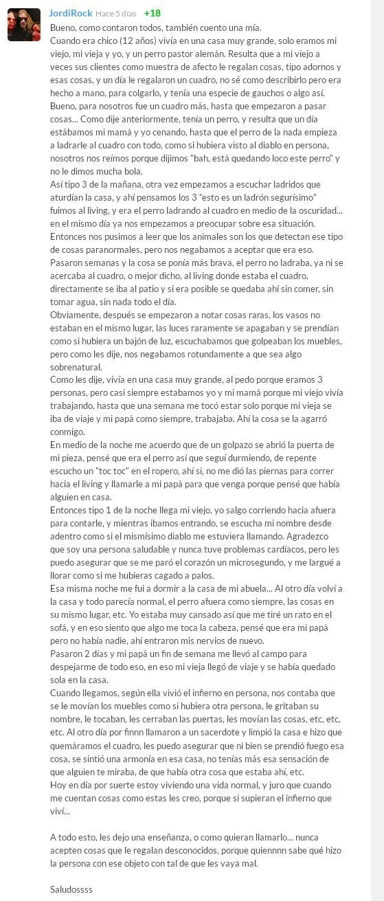 Historias paranormales de taringa #2, pasa.