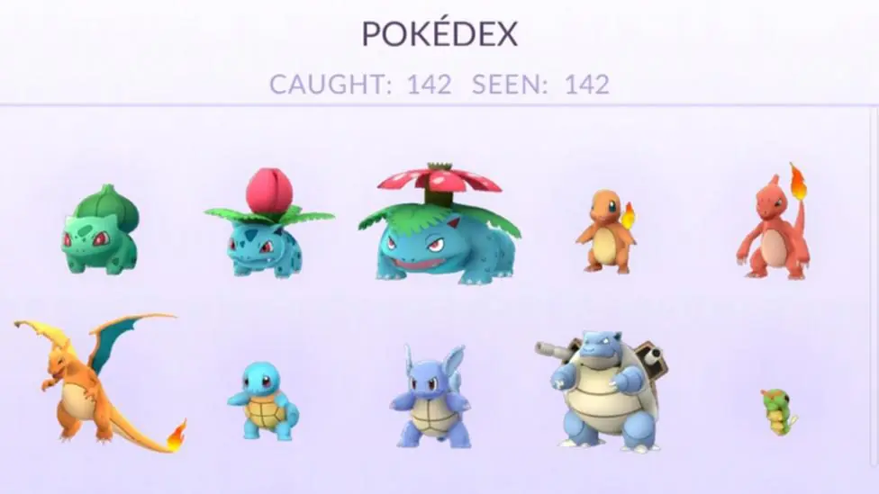 Atrapó a todos los Pokémon