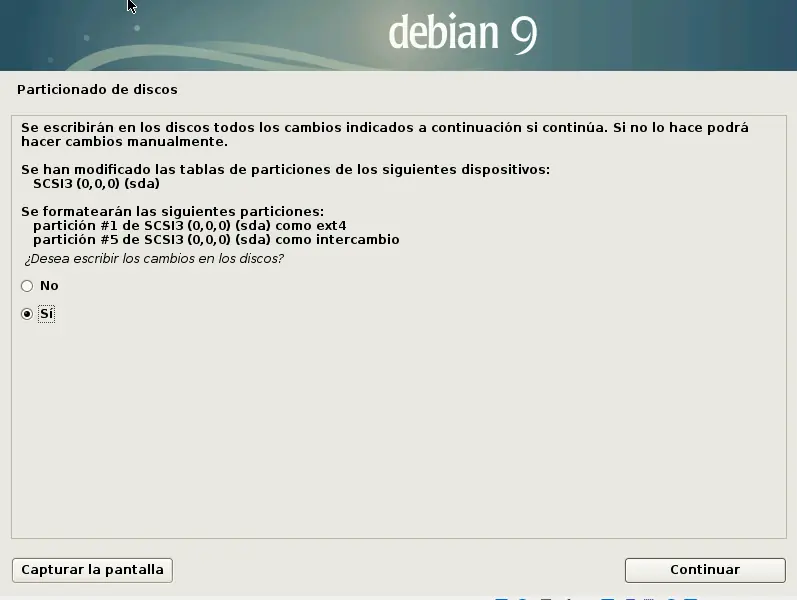 Guía de instalación de Debian 9 Stretch paso a paso