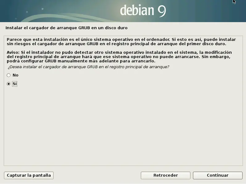 Guía de instalación de Debian 9 Stretch paso a paso