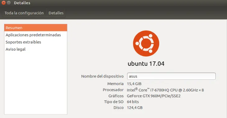 Instalación de Ubuntu 17.04 en Asus ZenBook UX501VW Instalación de Ubuntu 17.04 en Asus ZenBook UX501VW