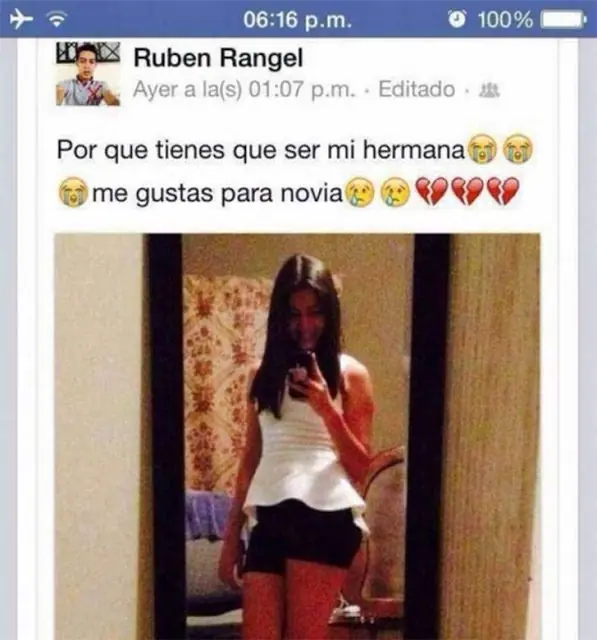 Incesto familiar en las redes sociales?