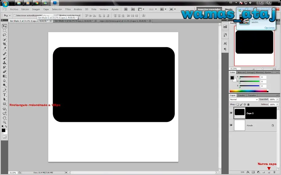 Mi primer tutorial de Photoshop (Reproductor)
