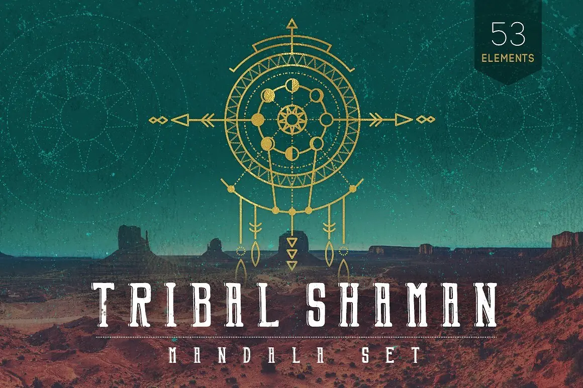 Mandala Set: Tribal Shaman