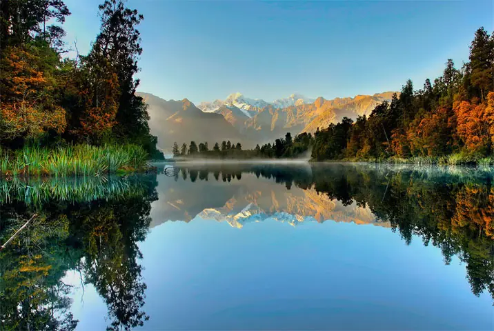 Paisajes espectaculares de la Isla del Sur, Nueva Zelanda