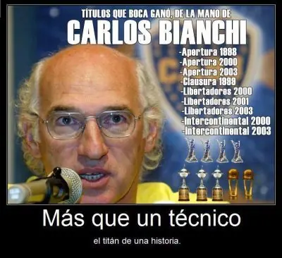 Sos bostero? Bianchi el mas grande, mira el post papu!