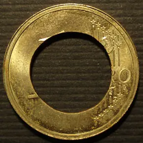 Errores especificos de monedas Bimetálicas (english)