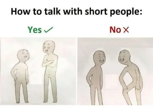 Como hablar con gente de baja estatura