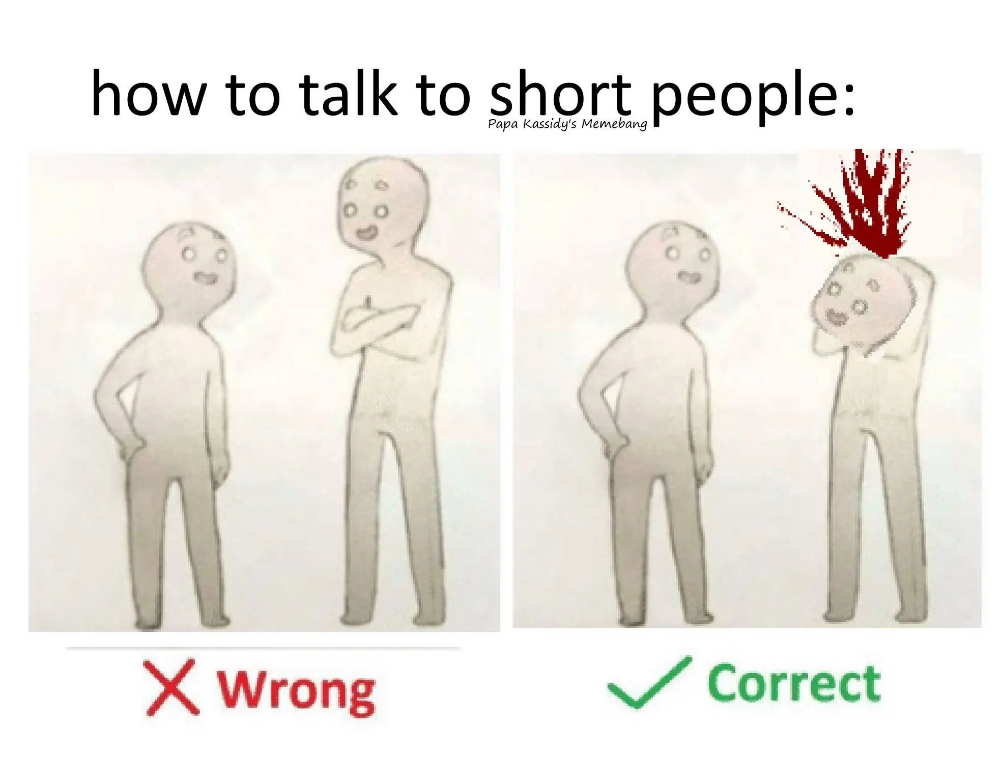 Como hablar con gente de baja estatura
