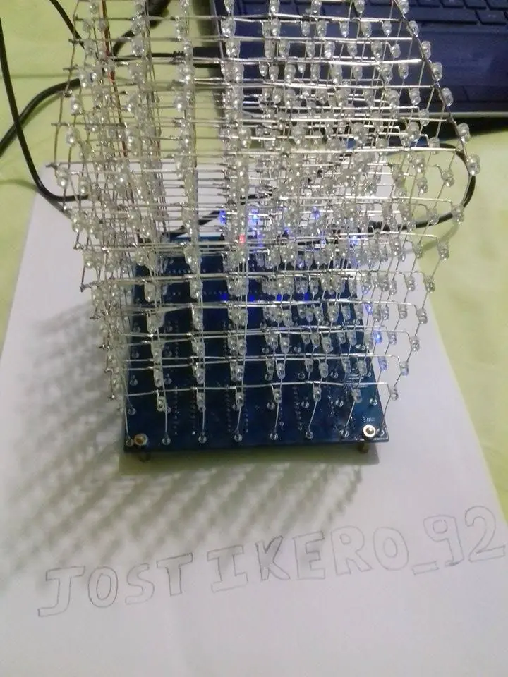 cubo led 8x8x8 cubo led 8x8x8