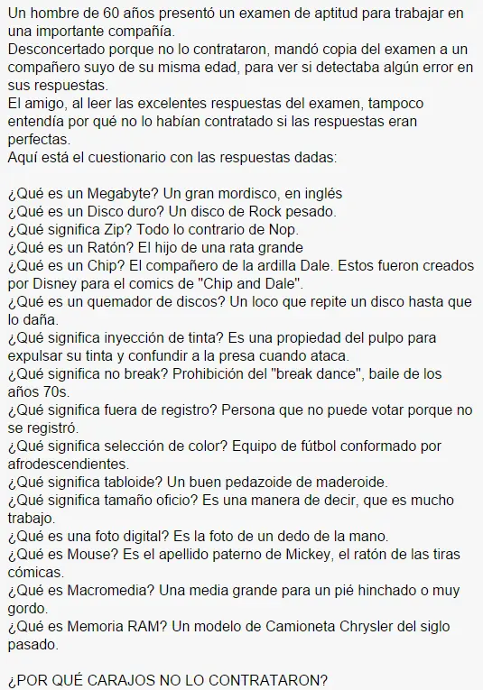Humor de Viernes