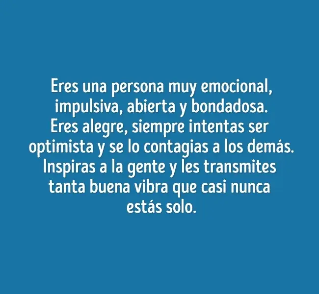 Dime como te sientas te cuento todo acerca d tu personalidad