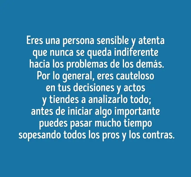 Dime como te sientas te cuento todo acerca d tu personalidad